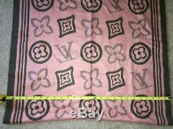 Alpha Kappa Alpha Authentic Louis Vuitton Monogram Pink/Green Stole Scarf Shawl