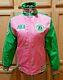 Alpha Kappa Alpha Sorority, Inc. Pink & Green Quilt Lined Windbreaker Jacket, L