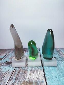 Andara Crystal Polished Pink, Green and Teal Blue 860gr with Base for Decoration