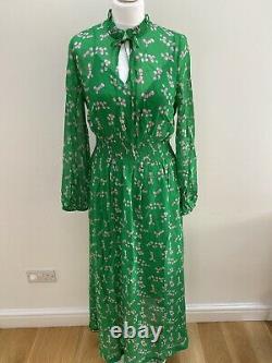 Anthropologie Primrose Park London Kate Dress. Green/Pink. Medium. RRP £299