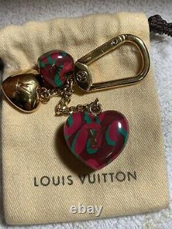 Auth LOUIS VUITTON Heart Bag Charm Key Chain, purchased new, great condition