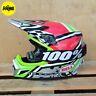 Bell Mx-9 Mips Motocross Helmet Tagger Asymetric Pink Green With 100% Goggles