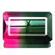Bi-color Tourmaline 2.64ct Natural Best 5a+pink/green Octagon Real Dazzling Gem