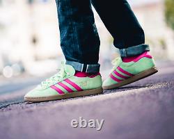 BNWB & Genuine adidas originals Stadt Trainers Glow Green & Pink UK Size 8