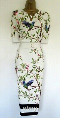 BNWOT Ted Baker Dress size TB 3 (UK 12) Evrely Pink Green Cream Lined