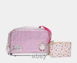 Betsey Johnson Kitsch Get Toasted Crossbody Bag New PICK PINK OR GREEN