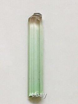 Bi-Color Afghan 8.55 Cts Pink Head Green Clean Crystal Facet, Height 31mm