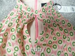 Bnwt Me+em Pink/green Geo Print Maxi Dress, 10