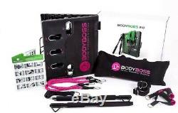 BodyBoss 2.0 Full Portable Home Gym Workout Package + Resistance Bands PINK