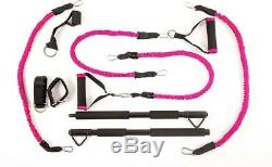 BodyBoss 2.0 Full Portable Home Gym Workout Package + Resistance Bands PINK