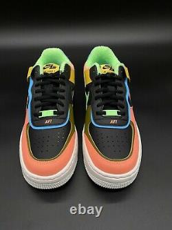 Brand New Nike Air Force 1 Low Shadow W Black/Pink/Green/Blue/White DS Sz 7