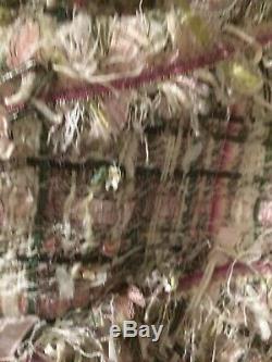 CHANEL 05P NEW MOST WANTED LESAGE TWEED PINK Green FRINGED JACKET FR38 $7K