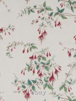 COLEFAX & FOWLER CURTAIN FABRIC'FUCHSIA PINK/GREEN' 3.6 METRES Cotton Chintz