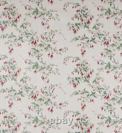 COLEFAX & FOWLER CURTAIN FABRIC'FUCHSIA PINK/GREEN' 3.6 METRES Cotton Chintz