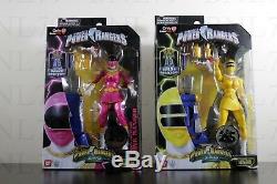 COMPLETE SET 6 Power Rangers ZEO Legacy Red Green Gold Blue Pink Yellow Ranger