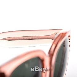Celine Audrey 41755 Sunglasses in Opal Pink / Green Lenses