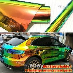 Chameleon Rainbow Decal Mirror Chrome Sheet Vinyl Wrap Car Sticker Bubbles Free