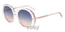 Chlo CH0007SA Sunglasses Women Pink / Green Gradient Oval 56mm New & Authentic