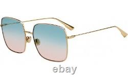 Christian Dior Stellaire 1 EYR Gold Pink Green Gradient Lens Women Sunglasses