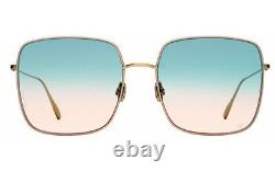 Christian Dior Stellaire 1 EYR Gold Pink Green Gradient Lens Women Sunglasses