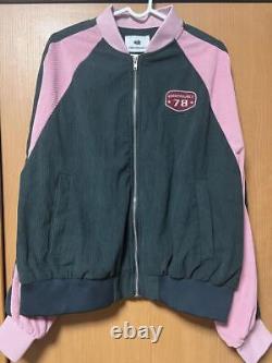 Corduroy Zip Jacket Pink/Green New