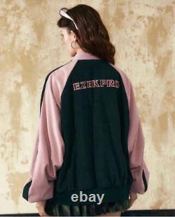 Corduroy Zip Jacket Pink/Green New