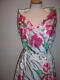 Designer White Pure Cotton Vibrant Hot Pink Green Floral With Metallic Silver Gold