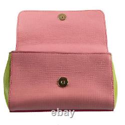 DOLCE & GABBANA Leather Tote Shoulder Bag MISS SICILY Mini Red Pink Green 08722