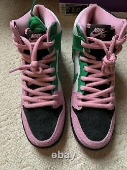 DS Nike Dunk High SB Pro Invert Celtic Pink Green Black Size 8.5 RARE