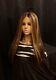 Dark Brown Blonde Wig Hd Front Lace Human Hair Blend Highlights Straight 24 In