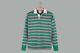 Drakes Of London Green And Pink Stripe Rugby Shirt Brand New With Tags
