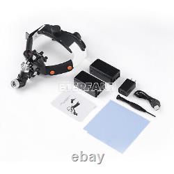 ETERFANT Dental Headband Loupes Surgical Binocular Glass Medical &LED Head Light