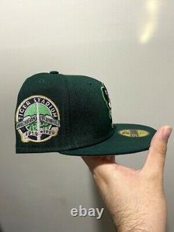 Exclusive Fitted Coked Out Detroit Tigers Green Pink Brim 7 1/4 NOT HAT CLUB