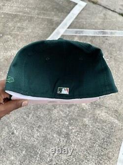 Exclusive New Era Arizona Diamondbacks MLB Club Fitted Hat 7 1/2 Green Pink UV