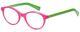 Eyebob Soft Kitty Ladies Cateye Designer Reading Glasses Pink Crystal Green 48mm