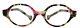 Eyelet Dormer Pink/green/brown Tortoise Eyeglasses Frame 39-17-135