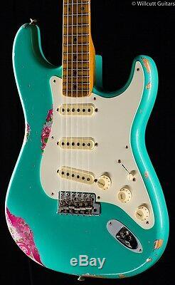 Fender Custom Shop 1957 Strat Heavy Relic Seafoam Green over Pink Paisley (951)