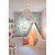 Flamingo Non-woven Wallpaper Pink Green And White Home Wall Mural Wallcover