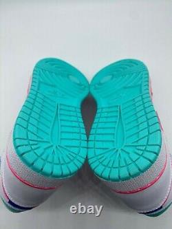Free Ship Nike Air Jordan 1 MID White Digital Pink Green Gs Sizes 555112-102
