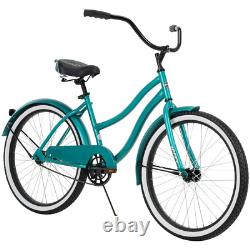 GIRLS CRUISER BIKE 24-Inch Classic Bicycle Pink/Blue/Green