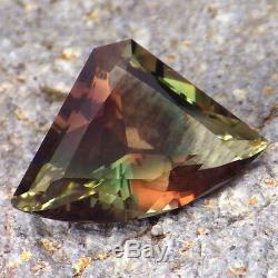 GREEN-COPPER-PINK DICHROIC SCHILLER OREGON SUNSTONE 4.54Ct FLAWLESS-TOP JEWELRY