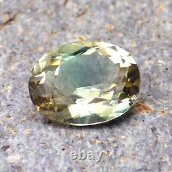 GREEN-GOLD-PINK DICHROIC OREGON SUNSTONE 4.62Ct FLAWLESS-FOR TOP JEWELRY-VIDEO
