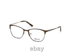 GUESS GU2583 Brown 049 Women Metal Optical Eyeglasses Frame 53-17-135 2583 RX
