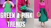 Green And Pink Outfit Ideas New Trend Green Pink Color Block Style