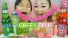 Green Vs Pink Candy Sour Foam Suret Marble Pop Juicy Drop Popping Jelly U0026 Noodle Jelly N E