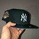 Green Yankees Hat Pink Brim Size 7 3/8