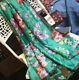Gucci L70 W35 Inches Floral Silk Scarf 2018 Rectangular Green/ Pink Branding