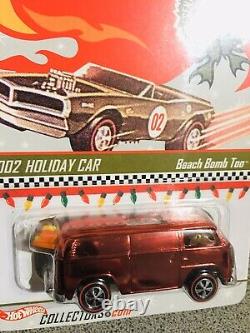 HOT WHEELS 2002 HOLIDAY CAR RLC EXCLUSIVE BEACH BOMB TOO PAIR GREEN and PINK