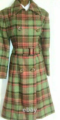 HOUSE of BRUAR Tweed belted Coat 14 beautiful soft colours shades of green/ pink