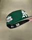 Hat Club Exclusive New Era 5950 Oakland Athletics A's Green And Pink Uv Cap